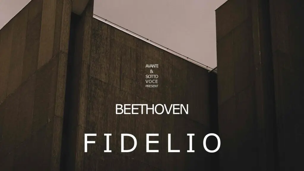 Sotto Voce and Avanti Orchestra present Fidelio — official poster art, Asbury Hall at Babeville, Buffalo