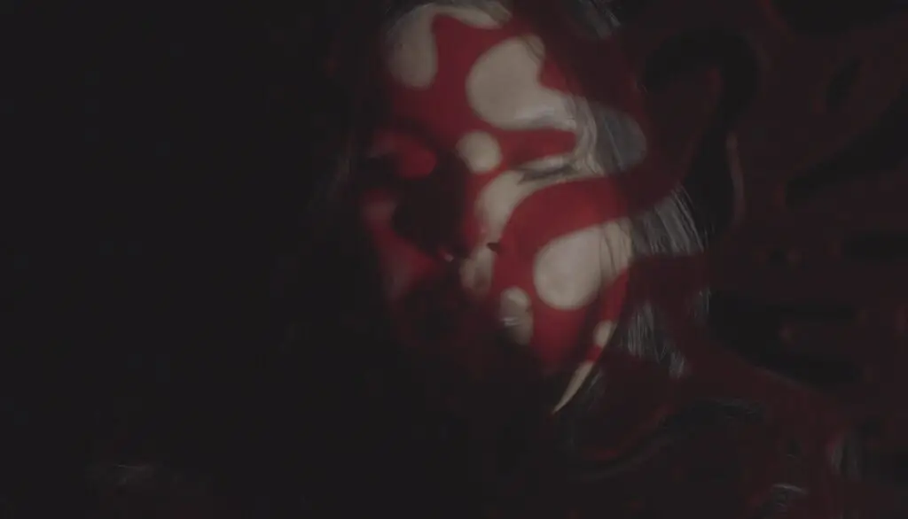 Arielle Twist in a still from her artistic video work, creator of the CHOPPED sound installation at MASS MoCA