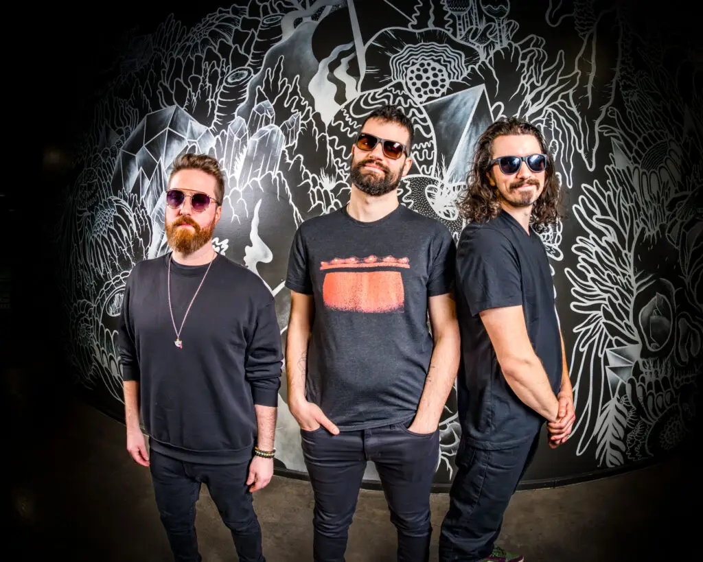 lespecial band members in official press photo — Connecticut prog-tronic power trio