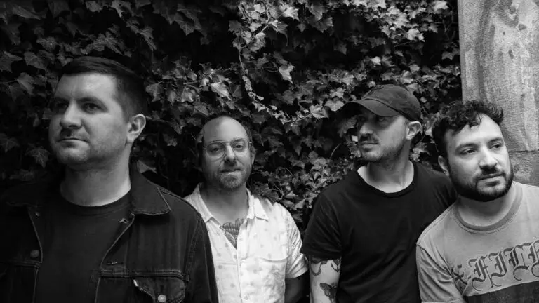 The Menzingers — four-piece punk band press photo in black and white