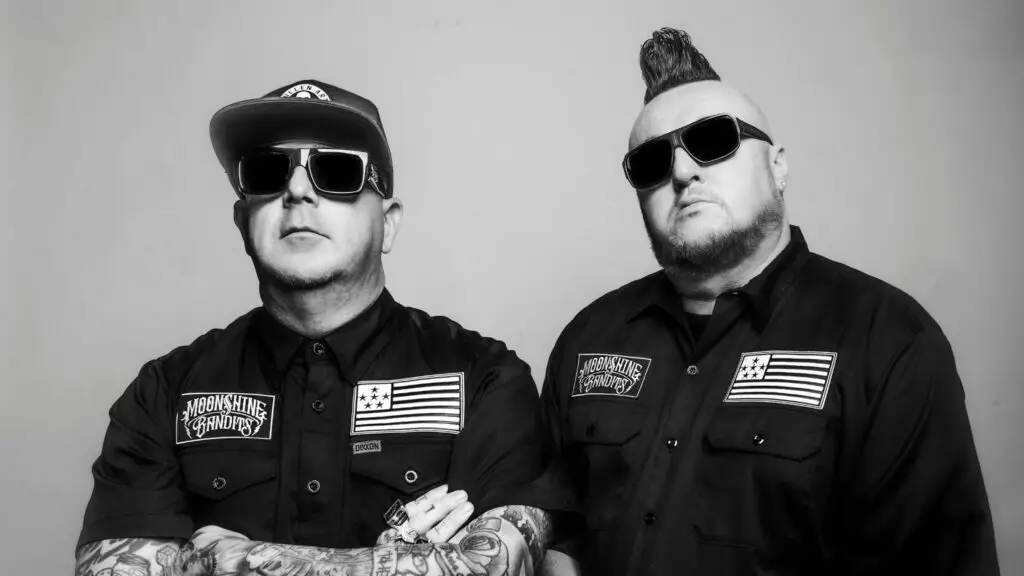 Moonshine Bandits — California country-rap duo Big Tex and Bird, official press photo
