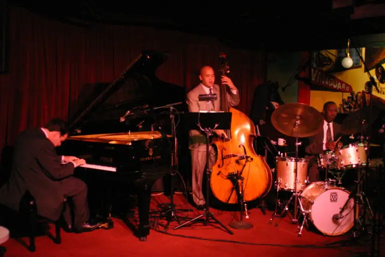 Bill Charlap Trio performing live at the Village Vanguard jazz club in New York City