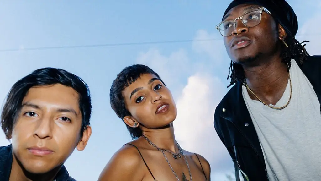 Pinkshift — Ashrita Kumar, Paul Vallejo, and Myron Houngbedji in band promo photo