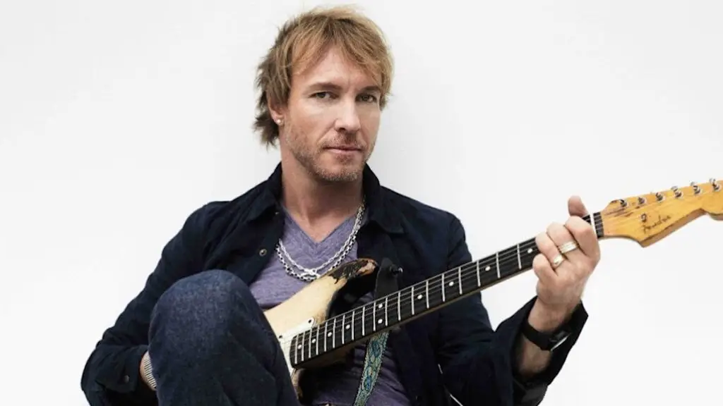 Kenny Wayne Shepherd with Fender guitar, official press photo for Ledbetter Heights 30th Anniversary Tour