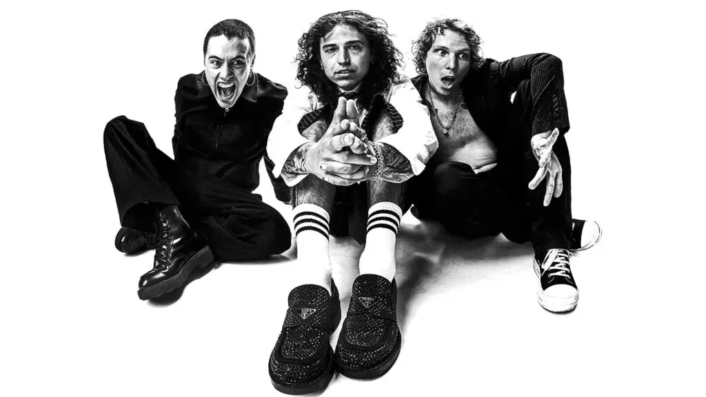 Beauty School Dropout band promotional photo in black and white
