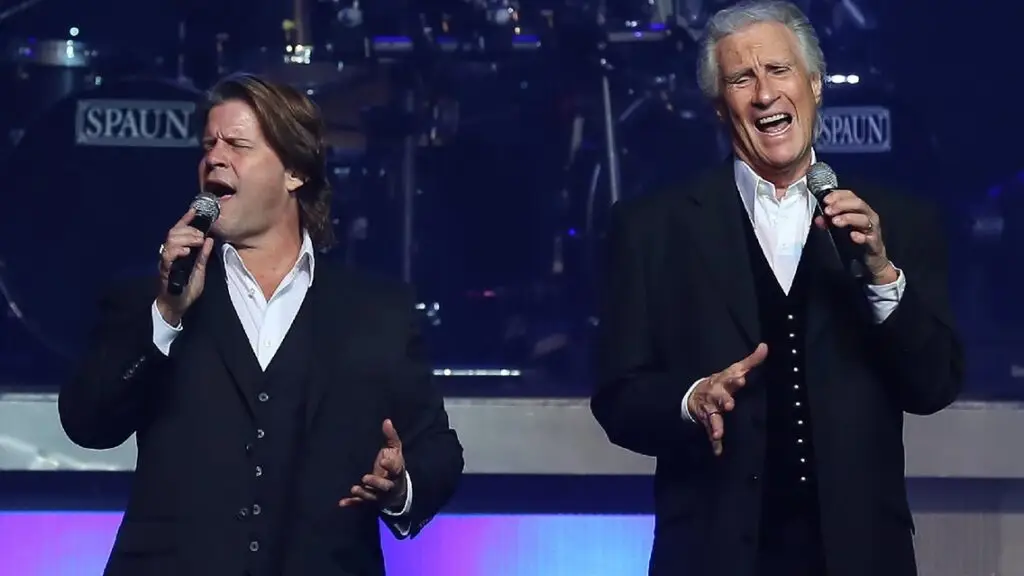 Bill Medley and Bucky Heard of The Righteous Brothers performing live on stage