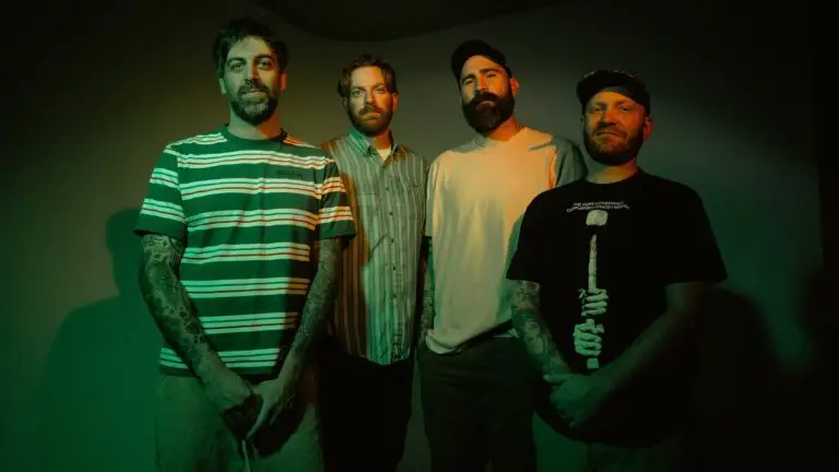 Four Year Strong promotional band photo for Rise or Die Trying 20th anniversary tour