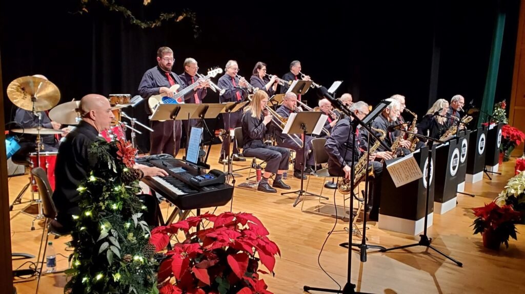 North Country Jazz Project 18-piece big band performing at Tannery Pond Community Center, North Creek
