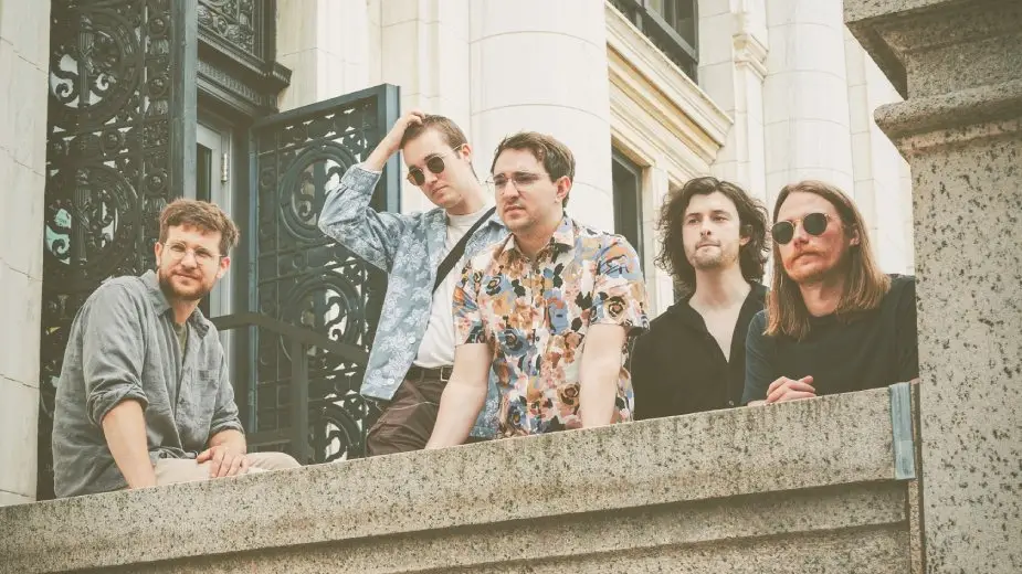 Spirit of the Bear, Columbus Ohio indie rock quintet, outdoor band press photo