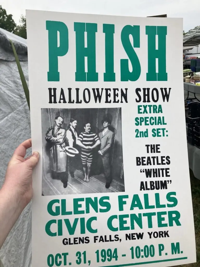 Phish Halloween Show poster, Glens Falls Civic Center, Oct. 31, 1994, White Album second set